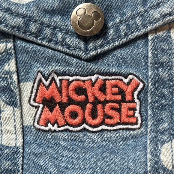 Disney Mickey Mouse AOP Denim Jacket with Shirt Brand New With Tags - Picture 5 of 6